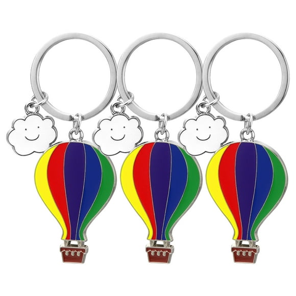 Shisuyan Porte-Clés Multicolore 3 Pcs 3.3X1.2X0.1In Alliage de Zinc