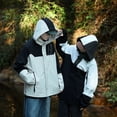 thumbnail image 5 of Chaqueta de carga impermeable tres en uno para hombre, abrigo con capucha a prueba de viento para deportes al aire libre, senderismo, Camping, escalada, pesca, chaquetas para hombre, 5 of 5