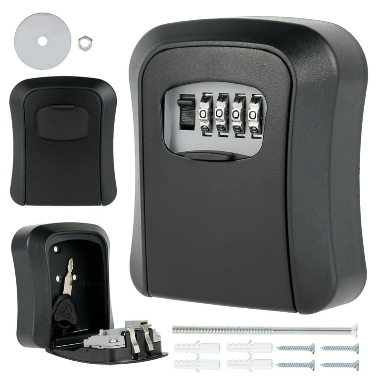 Keybox Lock Key Safe Box Outdoor Wall Mount Combination Password Lock  Hidden Keys Storage Box Cassette di sicurezza per l'home office