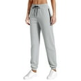 thumbnail image 5 of Fiaer Womens Sweatpants Baggy High Waisted Casual Trendy Oversized Solid Pants Side Trousers with Side Zipper Pocket Light Gray XXXXL, 5 of 6