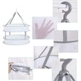 thumbnail image 3 of Foldable Clothes Drying Rack Hanging Clothes Dryer Tiers Foldable Mesh Net Drying Rack Folding Drying Rack Hanging Clothes Basket for Sweater, Delicate and Swimsuit, 3 of 5