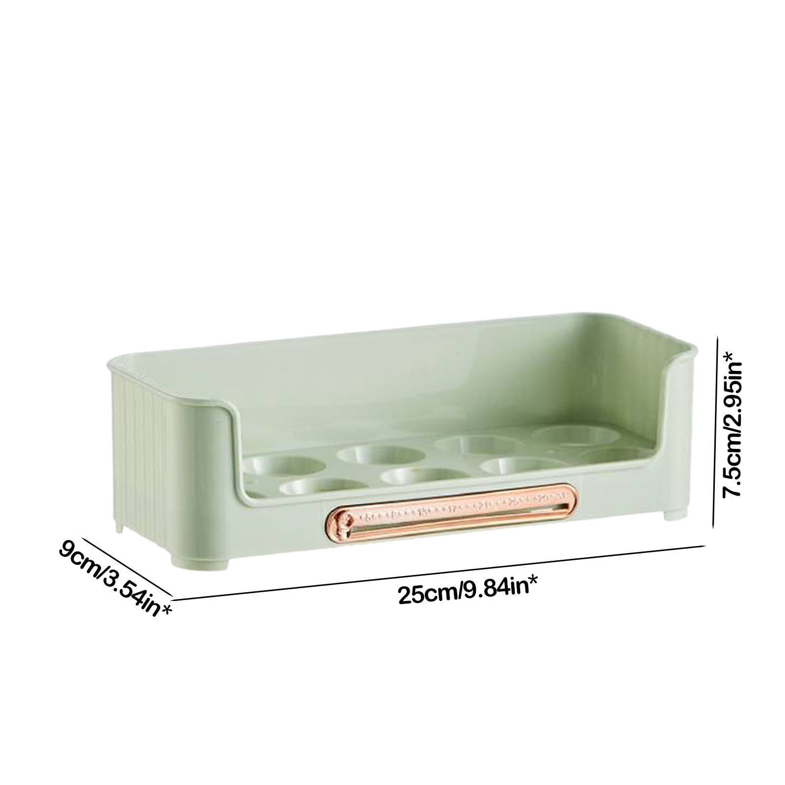 Lunxisen 3 Pcs Egg Storage Container Organizer Rack for Refrigerator Door Kitchen Space Saving Food Preservation Box