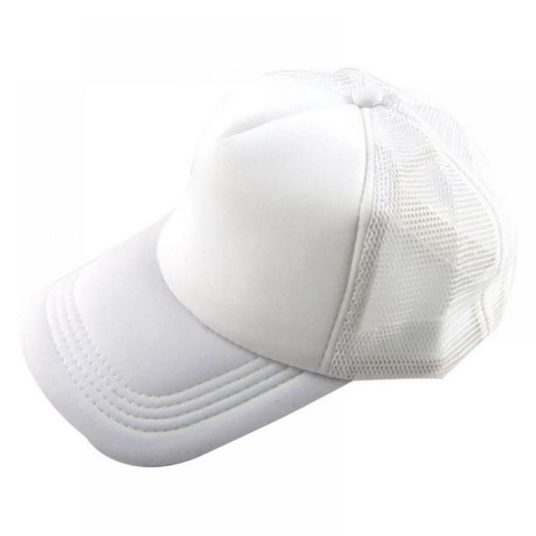 Baseball Caps For Men Women- Plain Baseball Hat Adjustable Mens Caps  Trucker Cap Casual Sandwich Peak Cap With Reflective Brim For Unisex Sport