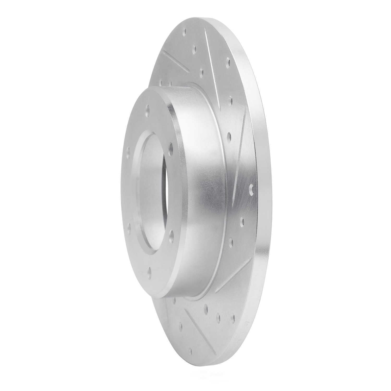 Dynamic Friction Company 631-76093R DFC Brake Rotor - Drilled And Slotted - Silver