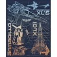 thumbnail image 2 of Men's Lightyear Star Command Ships  Graphic Tee Navy Blue Heather X Large, 2 of 4
