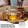 thumbnail image 4 of 1 Set Glass Tea Cup Tea Filters Cup and Lid Glass Milk Cup Tea Cup Glass Water Cup, 4 of 8