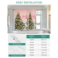 thumbnail image 6 of Snowman Christmas Tie Up Curtains for Windows 63 Inch Length Balloon Curtains Kitchen Adjustable Balloon Window Shade Green Xmas Tree Ball Snowflake Winter Tie Up Bathroom Curtain Window 46"x63", 6 of 6