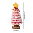 thumbnail image 5 of Dserfhy Handmade Crochet Christmas Tree Decoration Tabletop Knitted Small Artificial Flocking Christmas Tree for Home Office Holiday Decor, 5 of 7