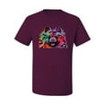 thumbnail image 2 of Cute and Colorful Pomeranian Dog Animal Lover Men's Graphic T-Shirt, Maroon, 4XL, 2 of 3