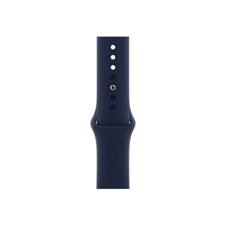 Apple Watch Series 6 GPS + Cellular, 44mm Gold Stainless Steel Case with Deep Navy Sport Band - Regular