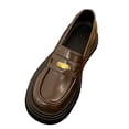 thumbnail image 2 of Cameland Chaussures en Cuir à Bout Rond, Talon Plat, Contraste, Chaussures Simples pour Femmes, Imperméables, 2 of 7