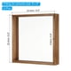 thumbnail image 2 of Uxcell Marco de fotos de madera de 8x8 pulgadas, paquete de 2, marco de especímenes de planta de acrílico de doble cara marrón, 2 of 5
