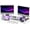 Purple, variant on Vintage Wooden Dual Monitor Stand Riser with Storage Drawer
