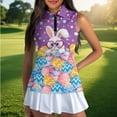 thumbnail image 4 of Uorisanigo Cute Easter Eggs Women's Golf Top Soft Stylish Quick Dry Athletic Shirts with 1/4 Zipper Rabbit Comfortable Sleeveless Quarter Zip Pullover for Workout Sports, 4 of 7