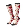 thumbnail image 2 of Bingfone Compression Socks for Women and Men Long Socks for Running Athletic Cycling Nurse-Lilies Flowers, 2 of 8