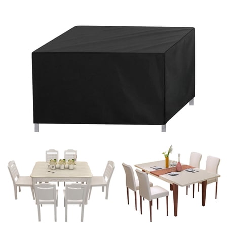 SHANNA Rectangular Patio Furniture Cover Outdoor Garden Dining Table Chair Cover, Heavy Duty Waterproof Dustproof UV Resistant Sofa Cover for All Weather (315*160*74cm)
