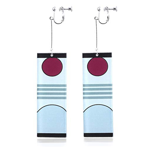 Tanjiro Hanafuda Earrings - 2 Amazing Style Pairs - Smooth & Shiny 