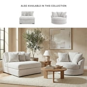 Signature Design by Ashley Snodoodle Gray Oversized Swivel Accent Chair
