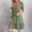 Green, variant on Women Casual Fashion Solid Color V Neck Short Sleeve Shirt Dress Swing Dress with Buttons T Shirts for Dress Women Dresses Casual Midi Shirt Dress Mature Womens Dresses Summer Mini Dress T Shirt