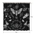 thumbnail image 4 of Gothic Shower Curtain Set - Dark Celestial Moon & Star Print, Mystical Cosmic Bath Decor, Waterproof Polyester 72"Wx72"L, Goth Aesthetic Gift, 4 of 4