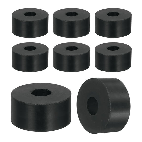 12Pack Thick Rubber Spacer, 1-3/16 Inch OD x 3/8 Inch ID x 9/16 Inch Thickness