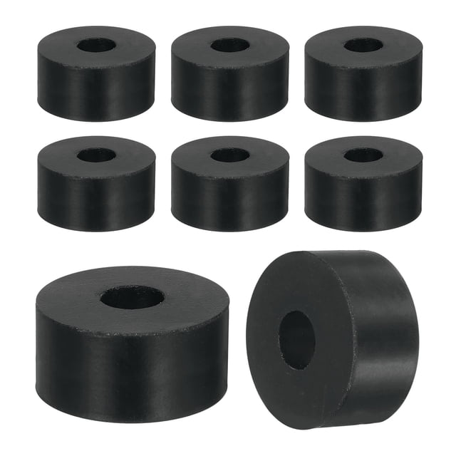 12Pack Thick Rubber Spacer, 1-3/16 Inch OD x 3/8 Inch ID x 9/16 Inch Thickness