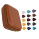 thumbnail image 1 of Juego De Bolsas Para Púas De Guitarra, Estuche De Almacenamiento De Tela EVA Impermeable De Gran Espacio Con 15 Púas Para Guitarra, 1 of 7