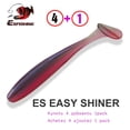 thumbnail image 2 of ESFISHING 50mm 76 100 125 150 180mm ES Easy Shiner Isca Silicona Artificial Pesca Señuelos de Pesca Cebos blandos Aparejos Tan Jianjun  unisex, 2 of 2