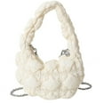 thumbnail image 1 of Bolso de mano acolchado para mujer, bolso de hombro acolchado ligero, bolso de mano acolchado tipo hobo 2023, bolso acolchado con pliegues en forma de nube, 1 of 7