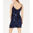 thumbnail image 2 of Bee Darlin Juniors Sequin Eyelash Lace Bodycon Dress, 2 of 2