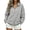 Gray, variant on Hurxie Womens Quarter Zip Pullover Casual Shirts Half Zip Sweatshirts 1/4 Zip Pullover Women Pullover Sweatshirts Army Green,S