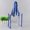 blue, variant on New Car Sewn Plastic Large Capacity Clear Tote Bag PVC Jelly Bag Cosmetics Shopping Bag PINK L