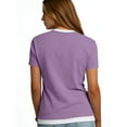 thumbnail image 5 of Endives Womens Short Sleeves T-shirt Womens Blouse Short Sleeve Shirt Summer Outfit One Piece, 5 of 6