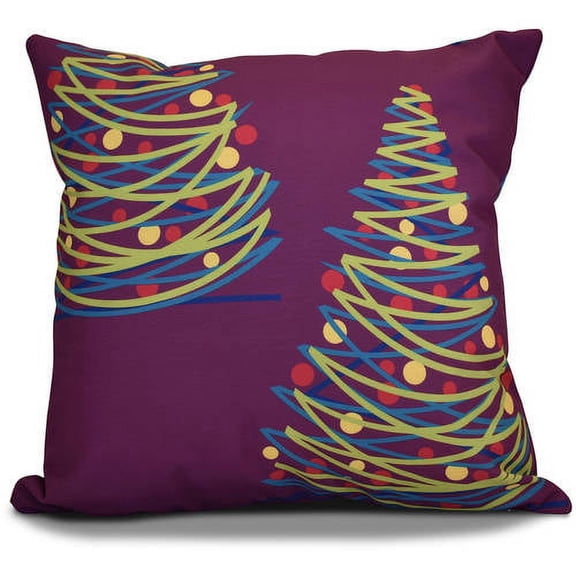 Simply Daisy O Tannenbaum Geometric Print Outdoor Pillow
