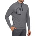 thumbnail image 1 of Three Sixty Six Men's Dry-Fit 1/4 Zip Golf Pullover, 2X-Large Charcoal, 1 of 3
