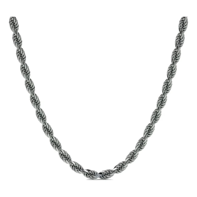 Cadena De Plata 925 Torsal De 45 Cm Calibre 3.3 Mm 4 Colores