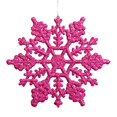 thumbnail image 2 of Vickerman M101410 4 in. Magenta Glitter Snowflake 24-Pvc Box, 2 of 3