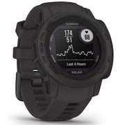 Garmin Instinct 2S Solar, Smaller-Sized GPS Outdoor Watch, Solar Charging Capabilities, Multi-GNSS Support, Trackback Routing, Graphite