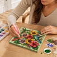 thumbnail image 4 of Fall Tropical Hummingbird Floral Pearl Diamond Painting DIY Kit Sunflower Hibiscus Crystal Bead Art Set for Adults Teens Beginner-Friendly Botanical Home Wall Decor Holiday Gift, 4 of 6