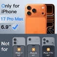 thumbnail image 2 of Privacy Screen Protector for iPhone 17 Pro Max 6.9-Inch with Camera Lens Protector, Anti-Spy Tempered Glass Film, Easy Installation Tool, 2-Pack Each, 2 of 8