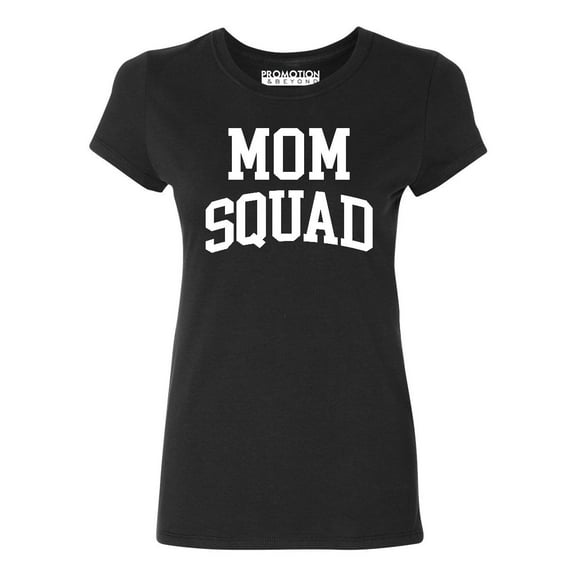 Mom Squad Birthday Pregnancy Mother's Day Gift Women's T-shirt, XL, Black