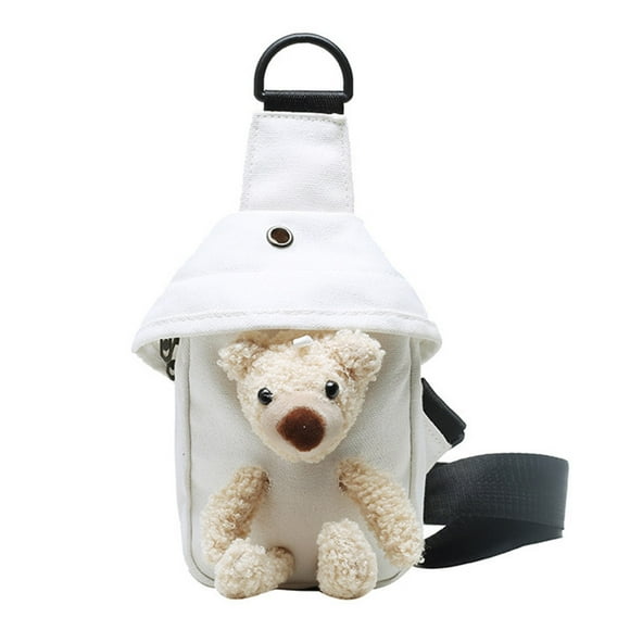 Snow Shovel Car Snow Brush Cute Bear Bag Female Cartoon Doll Chest Bag Messenger Waist Bag