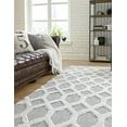 thumbnail image 3 of Rugs.com Sabrina Soto Casa Collection Rug – 5' x 8' Gray High Rug Perfect For Bedrooms, Dining Rooms, Living Rooms, 3 of 3