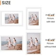 thumbnail image 5 of OASIS 8x12 Picture Frame Set of 5, Display Pictures 6x8 with Mat or 8 x 12 Without, Wall Gallery Photo Frames, White, 5 of 14
