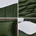 thumbnail image 3 of King Plush to Sherpa Down Alternative Comforter Set green/lvory, 3 of 5