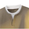 thumbnail image 5 of StSilkitty Men's Long Sleeve Sweatshirts 2 in 1 Crewneck Casual Pullover Sweatshirts Lightweight Loose Comfy Tops, 5 of 6