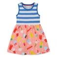 thumbnail image 1 of Qudderr Robe d'Été Sans Manches pour Filles 2-7T Robe Princesse Décontractée Imprimée en Coton pour Tout-Petits Enfants, 1 of 9