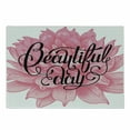 thumbnail image 1 of Saying Cutting Board, Day Phrase Ink Calligraphy on Dahlia Flower, Decorative Tempered Glass Cutting and Serving Board, in 3 Sizes, by Ambesonne, 1 of 2