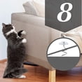thumbnail image 4 of Funda protectora transparente para muebles, 8 piezas grandes, adhesiva sin residuos, ideal para proteger sofás de arañazos de gatos, práctica y fácil de instalar., 4 of 6