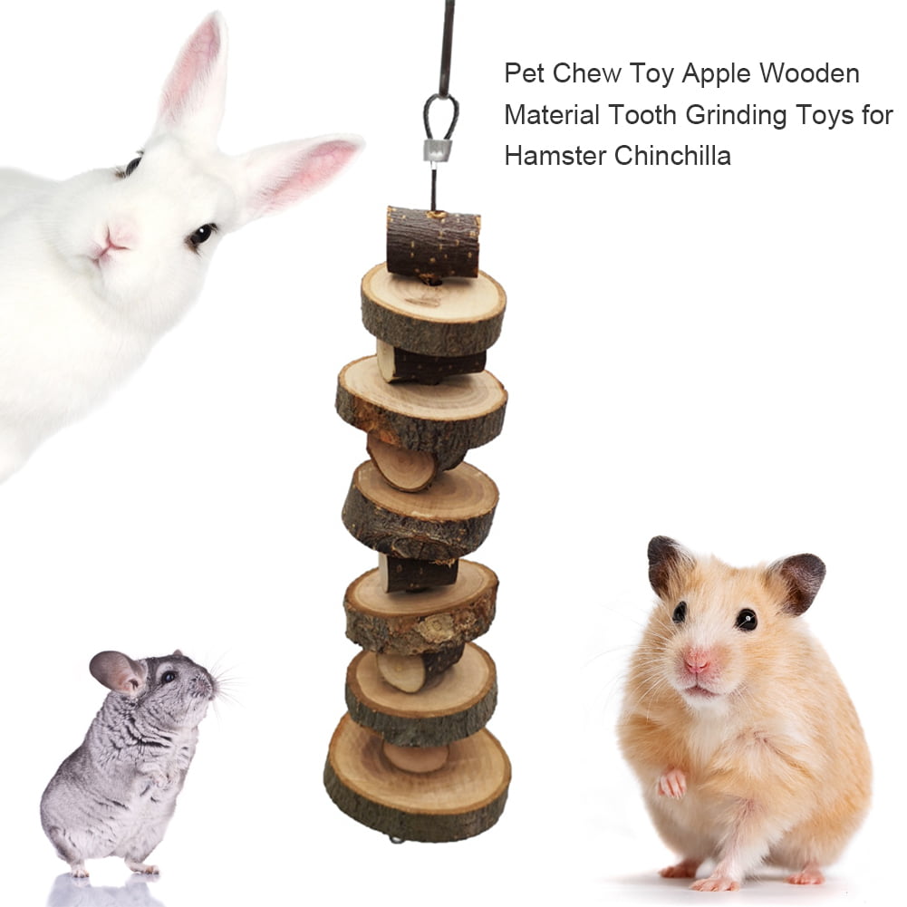 50g/Set Pets Apple Wood Chew Stick Grind Teeth Toy For Small Animal Supplies 